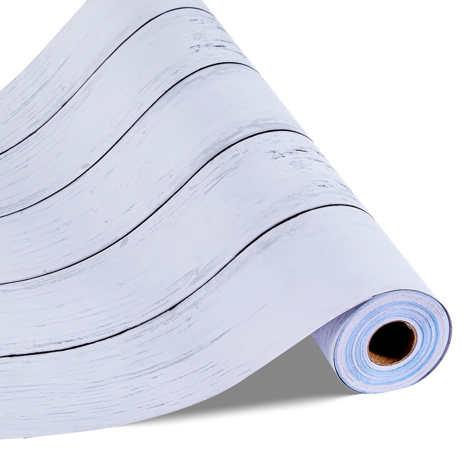 Peel And Stick Wallpaper, 17.7 X 472.4 Inch Contact Paper White Wood Textured Waterpoof Self Adhesive, Easy To Clean & Peel Wall Decorative Vinyl Roll For Bedroom Kitchen Bathroom Office Desk_maomaolike.com